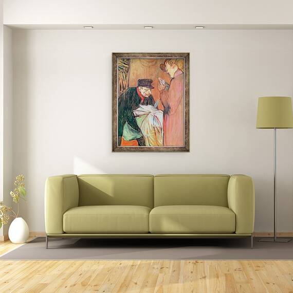 Tablou inramat - Henri de Toulouse-Lautrec - Spalatoria Casei, 60 x 80 cm - 2- Roveli