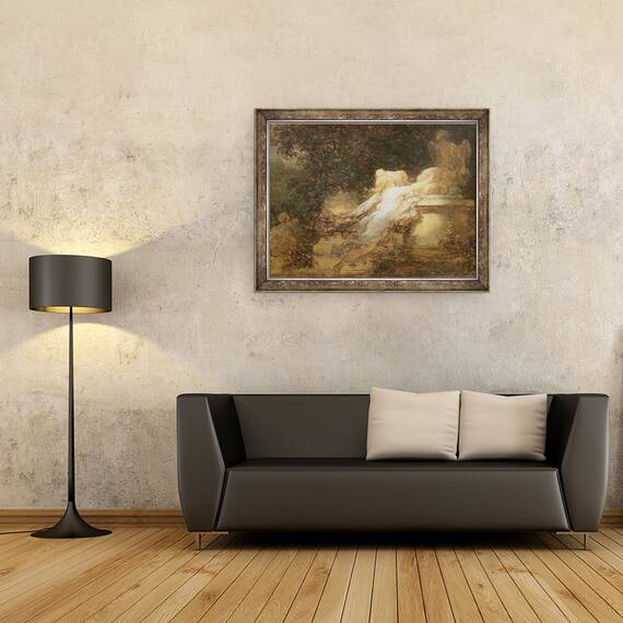 Tablou inramat - Jean-Honore Fragonard - Juramantul de a iubi, 60 x 80 cm - 2- Roveli