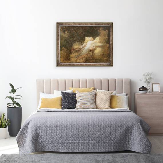 Tablou inramat - Jean-Honore Fragonard - Juramantul de a iubi, 60 x 80 cm - 3- Roveli