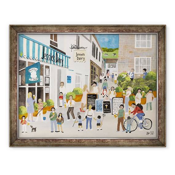Tablou inramat - Judy Joel - Jessies Lactate in Mousehole, 60 x 80 cm - - Roveli