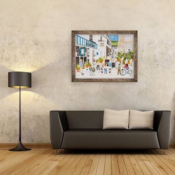 Tablou inramat - Judy Joel - Jessies Lactate in Mousehole, 60 x 80 cm - 2- Roveli