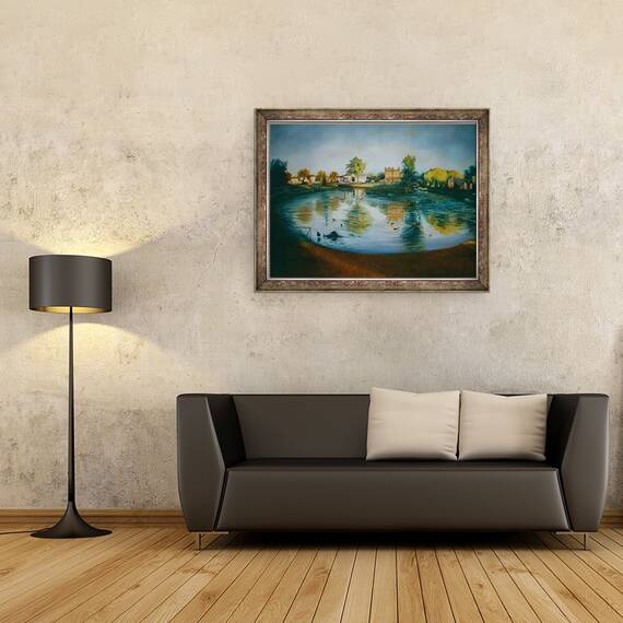 Tablou inramat - Lee Campbell - Barnes iaz, 60 x 80 cm - 2- Roveli