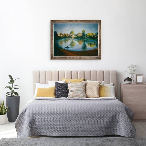 Tablou inramat - Lee Campbell - Barnes iaz, 60 x 80 cm - 3- Roveli