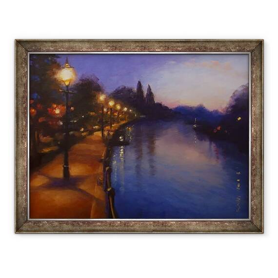 Tablou inramat - Lee Campbell - Lumini Twickenham 2013, 60 x 80 cm - - Roveli