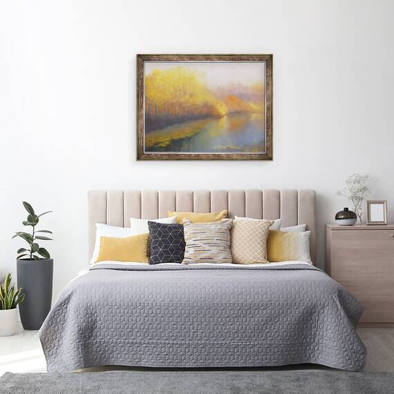 Tablou inramat - Lee Campbell - River Gold 2012, 60 x 80 cm - 3- Roveli