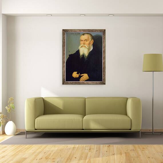 Tablou inramat - Lucas Cranach the Elder - Autoportret, 60 x 80 cm - 2- Roveli