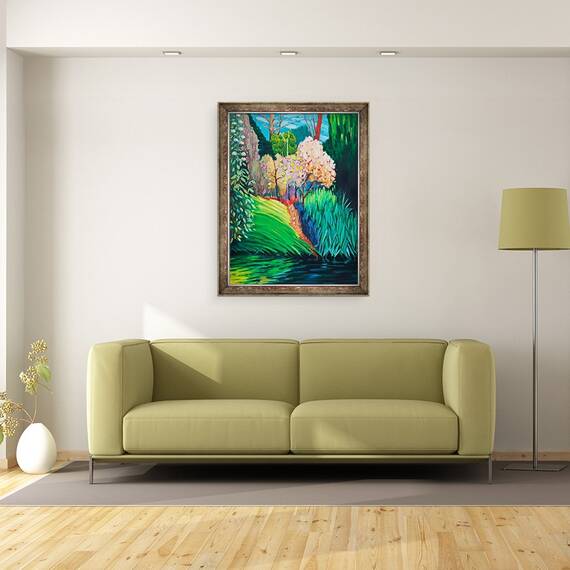 Tablou inramat - Marco Cazzulini - Piscina intunecata, 60 x 80 cm - 2- Roveli
