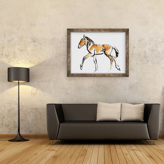 Tablou inramat - Mark Adlington - Colt Przewalski, 60 x 80 cm - 2- Roveli