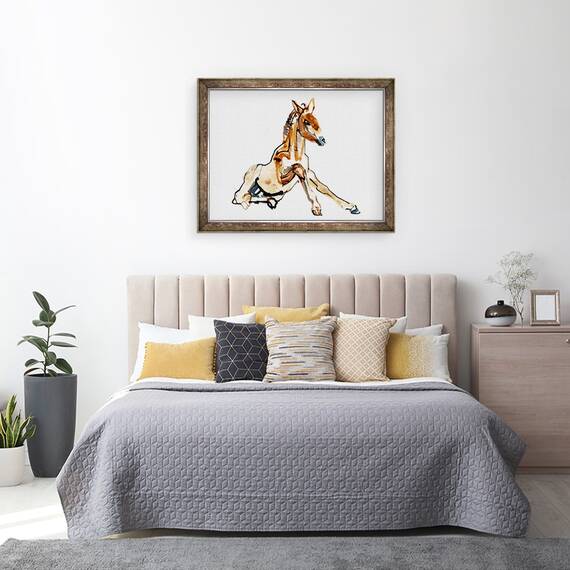 Tablou inramat - Mark Adlington - Ocru manz Przewalski, 60 x 80 cm - 3- Roveli