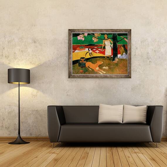 Tablou inramat - Paul Gauguin - Pastoralele Tahitiene, 60 x 80 cm - 2- Roveli