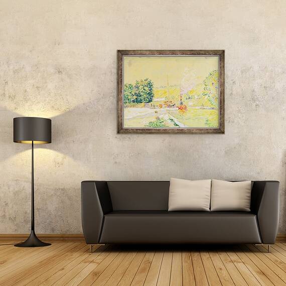 Tablou inramat - Paul Signac - Lock la Sannois, 60 x 80 cm - 2- Roveli