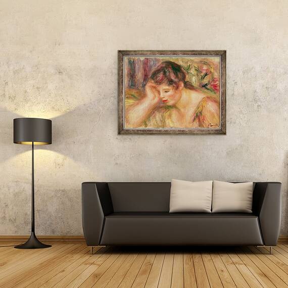 Tablou inramat - Pierre Auguste Renoir - Femeie inclinat, 60 x 80 cm - 2- Roveli
