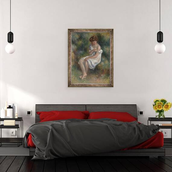 Tablou inramat - Pierre Auguste Renoir - La scaldat IV, 60 x 80 cm - 2- Roveli