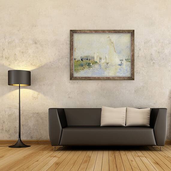 Tablou inramat - Pierre Auguste Renoir - Regatta in Argenteuil, 60 x 80 cm - 2- Roveli