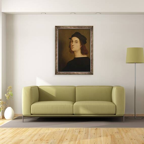 Tablou inramat - Raphael - Autoportret, 60 x 80 cm - 2- Roveli