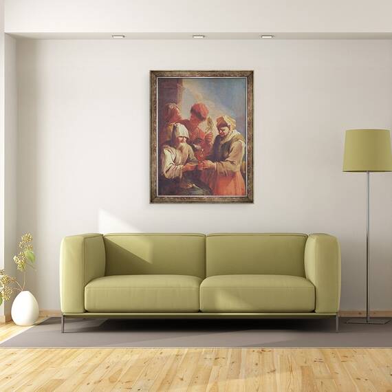 Tablou inramat - Scoala spaniola - Bohemians spanioli, 60 x 80 cm - 2- Roveli