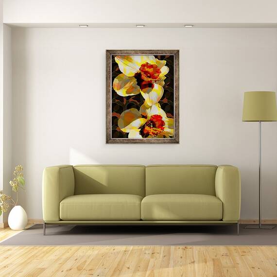 Tablou inramat - Scott J. Davis - Daffodil, 60 x 80 cm - 2- Roveli