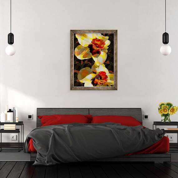 Tablou inramat - Scott J. Davis - Daffodil, 60 x 80 cm - 3- Roveli