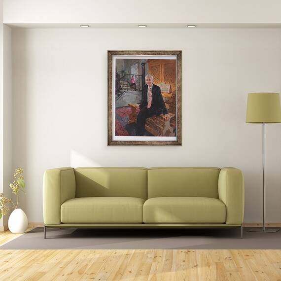 Tablou inramat - Susan Ryder - Sir Michael Scholar, 60 x 80 cm - 2- Roveli