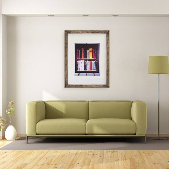 Tablou inramat - Terry Scales - Biblioteca americana mica, 60 x 80 cm - 2- Roveli