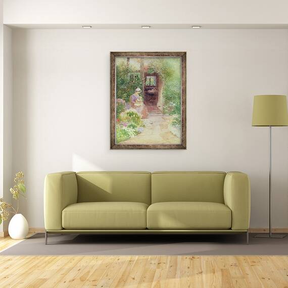 Tablou inramat - Thomas Mackay - Bucurandu-se de soare, 60 x 80 cm - 2- Roveli