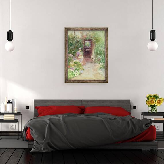 Tablou inramat - Thomas Mackay - Bucurandu-se de soare, 60 x 80 cm - 3- Roveli