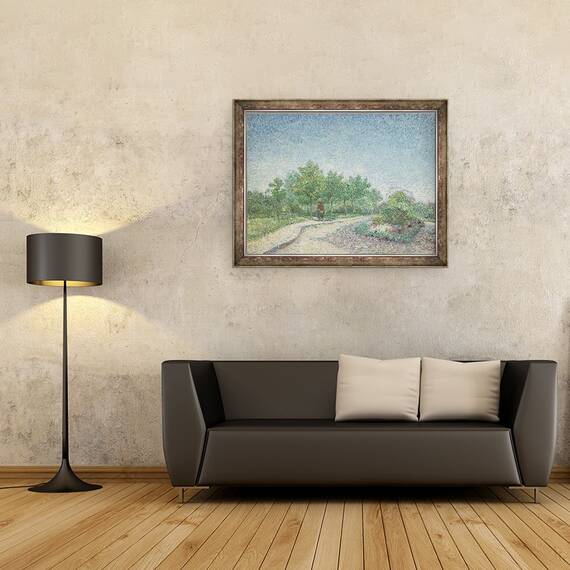 Tablou inramat - Vincent van Gogh - Square Saint-Pierre, Paris, 60 x 80 cm - 2- Roveli