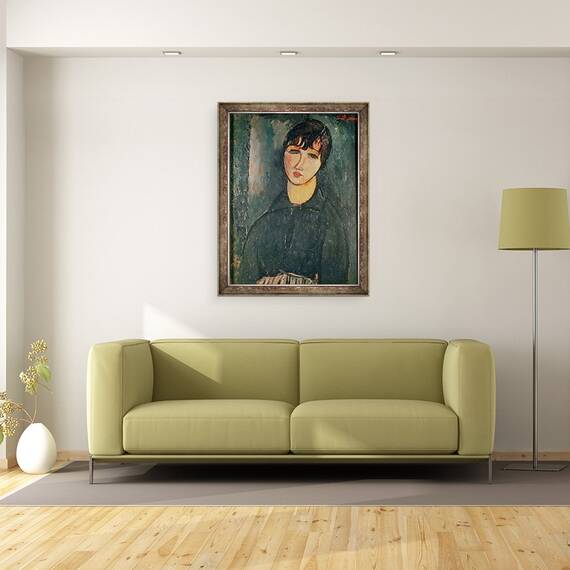 Tablou inramat - Amedeo Modigliani - Servitorul, 60 x 80 cm - 2- Roveli