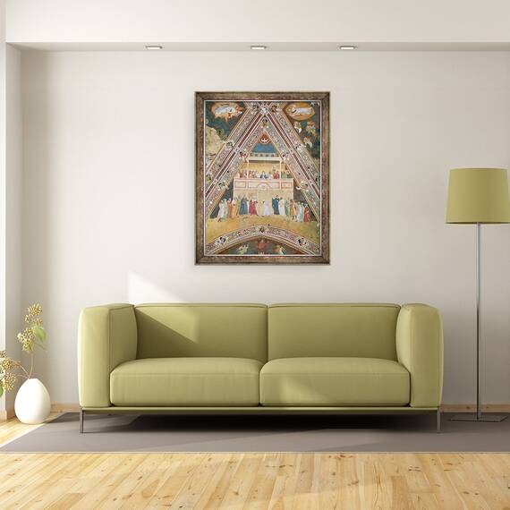 Tablou inramat - Andrea di Bonaiuto Andrea da Firenze - Pentecost, 60 x 80 cm - 2- Roveli