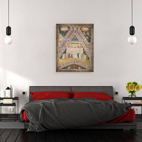 Tablou inramat - Andrea di Bonaiuto Andrea da Firenze - Pentecost, 60 x 80 cm - 3- Roveli