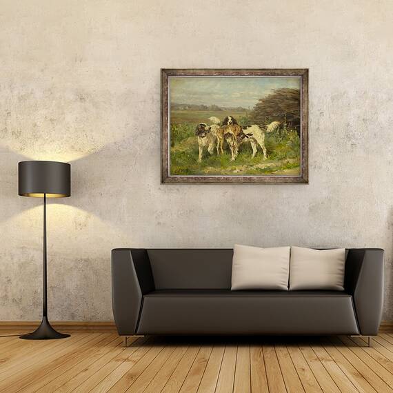 Tablou inramat - Charles Oliver de Penne - Sfarsitul vanatorii, 60 x 80 cm - 2- Roveli