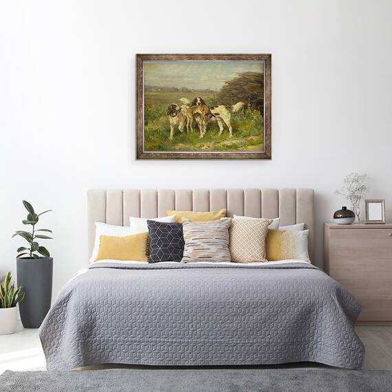 Tablou inramat - Charles Oliver de Penne - Sfarsitul vanatorii, 60 x 80 cm - 3- Roveli