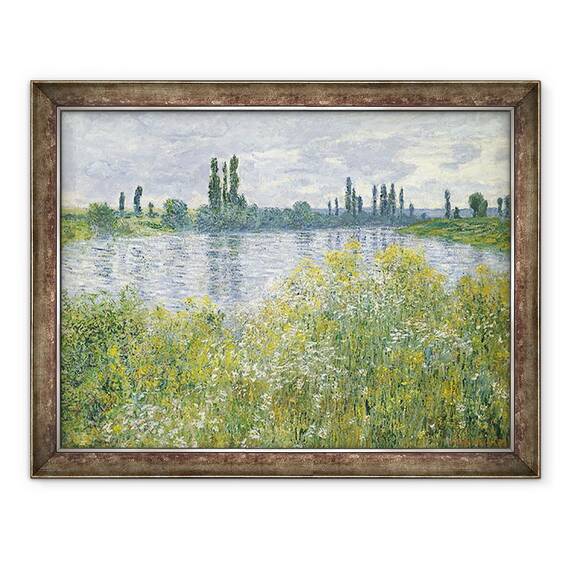 Tablou inramat - Claude Monet - Bancile Senei, Vetheuil, 60 x 80 cm - - Roveli