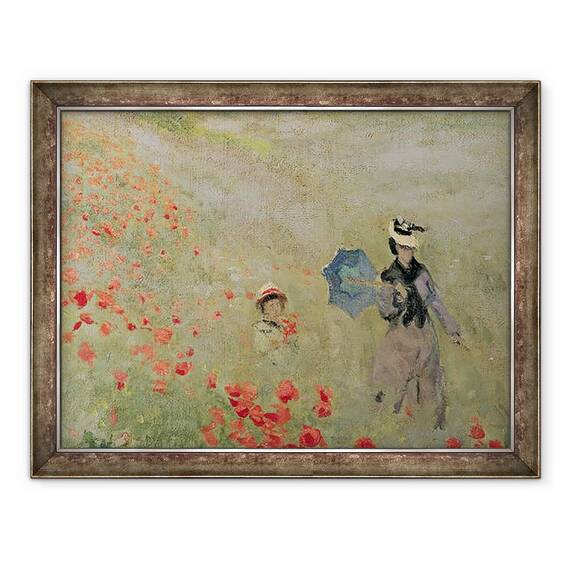 Tablou inramat - Claude Monet - Maci salbatici II, 60 x 80 cm - - Roveli