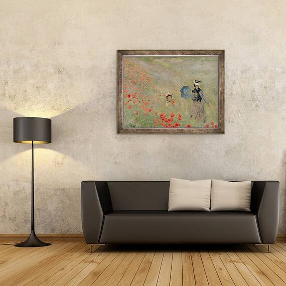 Tablou inramat - Claude Monet - Maci salbatici II, 60 x 80 cm - 2- Roveli