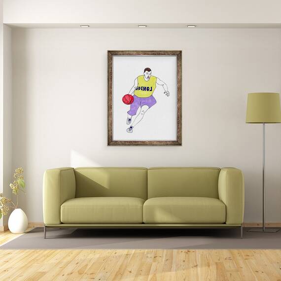 Tablou inramat - Daisy de Villeneuve - Baschet, 60 x 80 cm - 2- Roveli