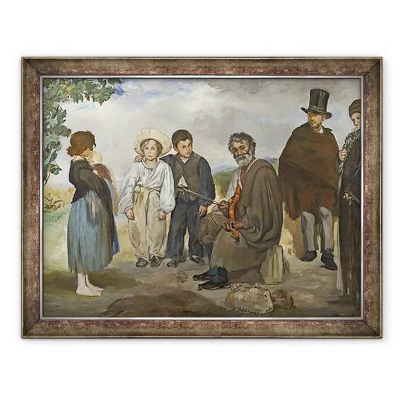 Tablou inramat - Edouard Manet - Vechi muzician, 60 x 80 cm - - Roveli