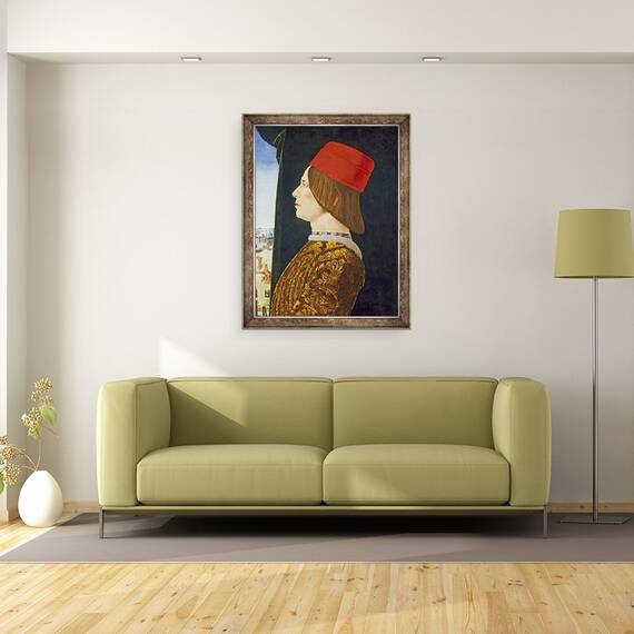 Tablou inramat - Ercole de Roberti - Giovanni II Bentivoglio, 60 x 80 cm - 2- Roveli