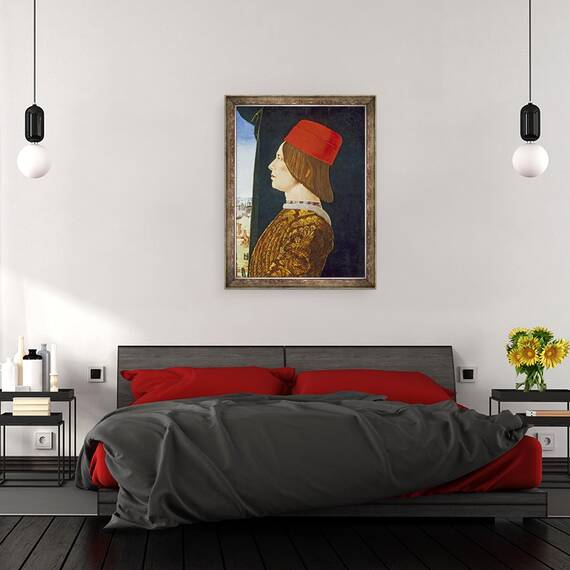 Tablou inramat - Ercole de Roberti - Giovanni II Bentivoglio, 60 x 80 cm - 3- Roveli
