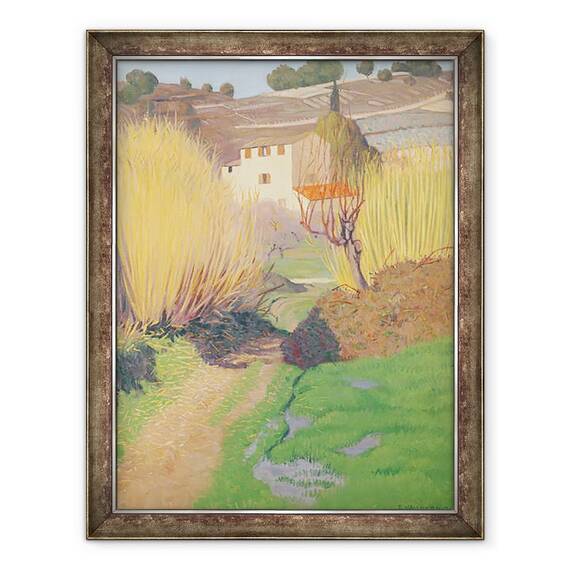 Tablou inramat - Felix Edouard Vallotton - Peisaj la Lagnes, 60 x 80 cm - - Roveli
