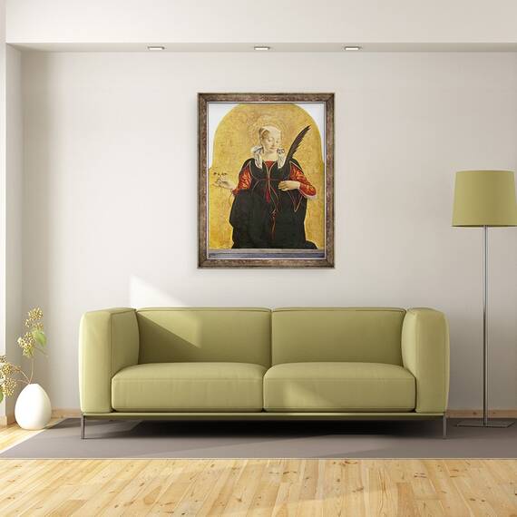 Tablou inramat - Francesco del Cossa - St Lucy, 60 x 80 cm - 2- Roveli
