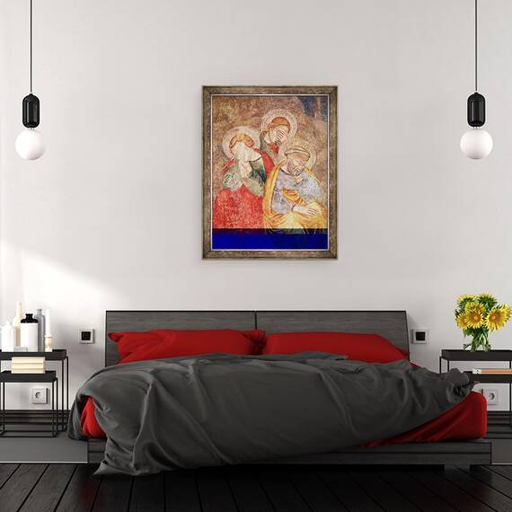 Tablou inramat - Giotto di Bondone - Apostolii de pe Muntele Maslinilor, 60 x 80 cm - 3- Roveli