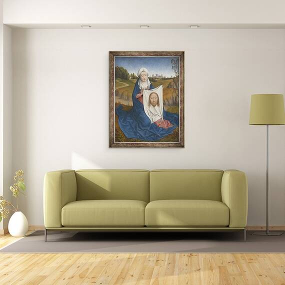 Tablou inramat - Hans Memling - St. Veronica, 60 x 80 cm - 2- Roveli