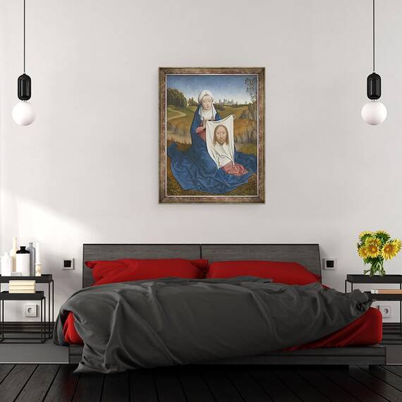Tablou inramat - Hans Memling - St. Veronica, 60 x 80 cm - 3- Roveli