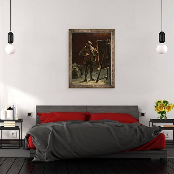 Tablou inramat - Honore Daumier - Artist I, 60 x 80 cm - 3- Roveli