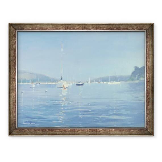 Tablou inramat - Jennifer Wright - Salcombe Yachts - Caldura de vara, 60 x 80 cm - - Roveli