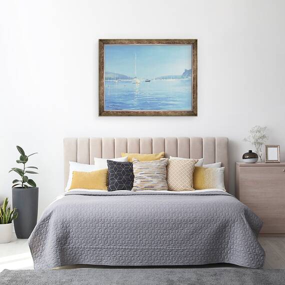 Tablou inramat - Jennifer Wright - Salcombe Yachts - Caldura de vara, 60 x 80 cm - 3- Roveli