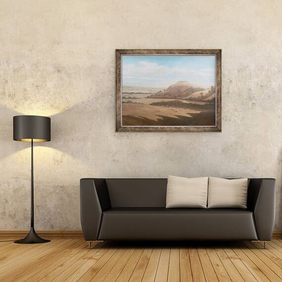 Tablou inramat - Lincoln Seligman - Peisajul Gloucestershire, 60 x 80 cm - 2- Roveli