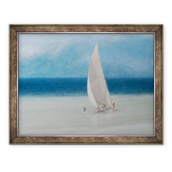 Tablou inramat - Lincoln Seligman - Pescari, Kilifi, 60 x 80 cm - - Roveli
