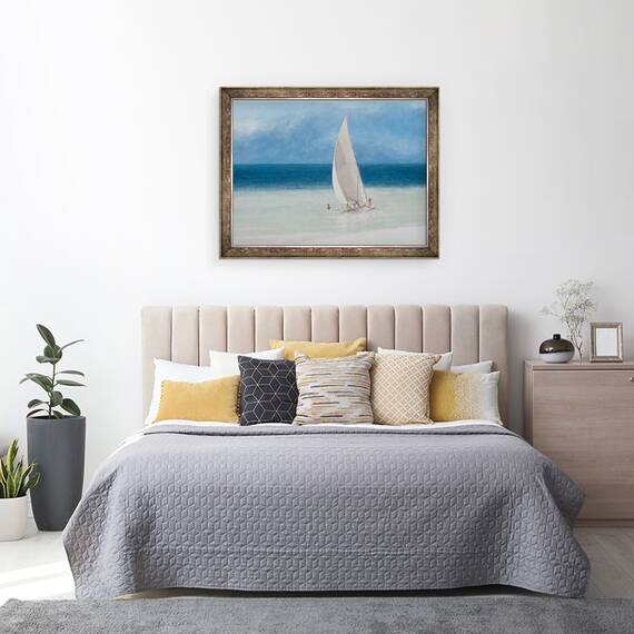 Tablou inramat - Lincoln Seligman - Pescari, Kilifi, 60 x 80 cm - 3- Roveli